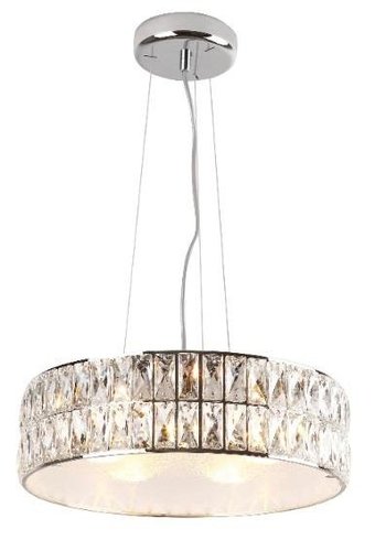 Lampa wisząca Diamante duża 6xG9 chrom kryształy P0238 Maxlight