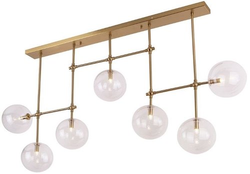 Lampa wisząca Lollipop 7xG9 kule mosiądz P0295 Maxlight