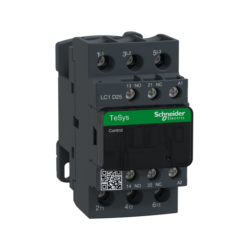 Stycznik mocy TeSys D AC3 25A 3P 1NO 1NC cewka 230VAC zaciski skrzynkowe Schneider LC1D25P7