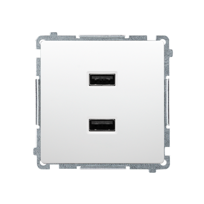 <span class="keyword" >Ładowarka</span> USB podwójna biały BMC2USB.01/11 Simon Basic