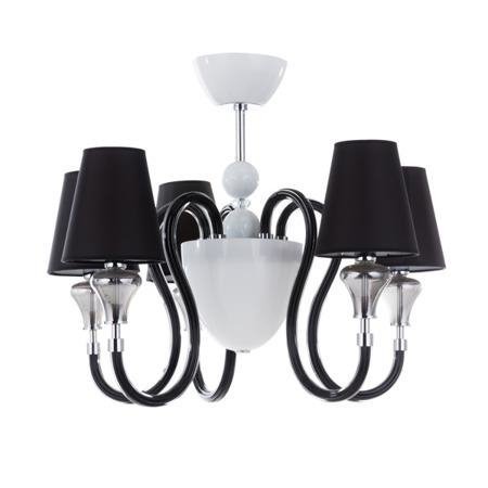 Lampa sufitowa czarna 5 kloszy Zuma Line Chandelier Ceiling MC2070-5BL