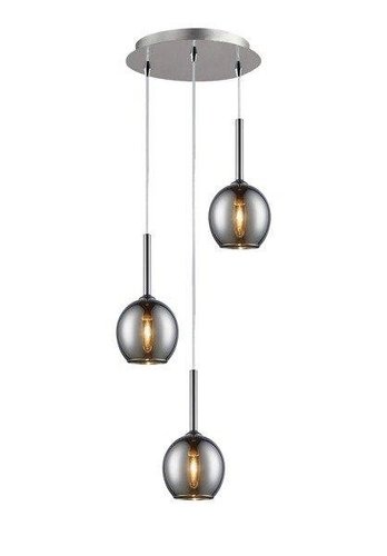 Lampa wisząca chrom trzy kule Zuma Line Monic Pendant MD1629-3B