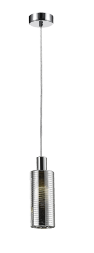 Lampa wisząca srebrna tuba Zuma Line Pioli Pendant P0369-01D-F4GW