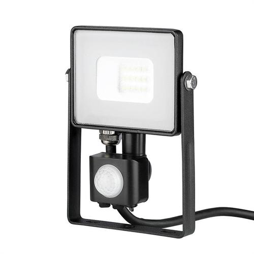 Naświetlacz LED z czujnikiem ruchu 10W 6400K 800lm by Samsung LED VT-10-S-B 438 V-TAC