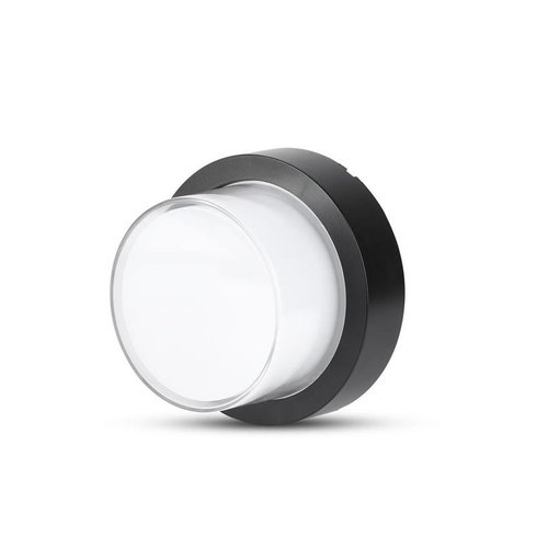Kinkiet zewnętrzny LED okrągły czarny 12W IP65 3000K ciepła VT-828-RD 8541 V-TAC