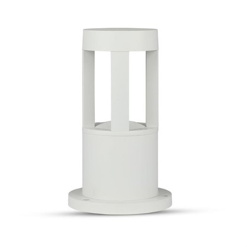 Lampa stojąca LED mała zewnętrzna ogrodowa biała 25cm 6500K zimna VT-830-W 8318 V-TAC