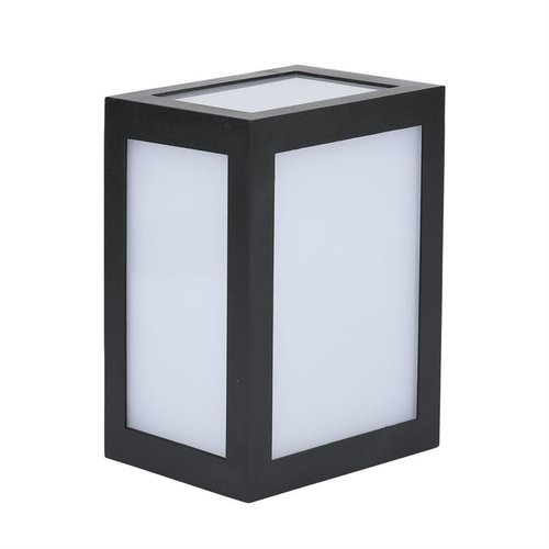Kinkiet zewnętrzny LED kostka prostokąt czarny 12W 6400K zimna VT-822-B 8342 V-TAC