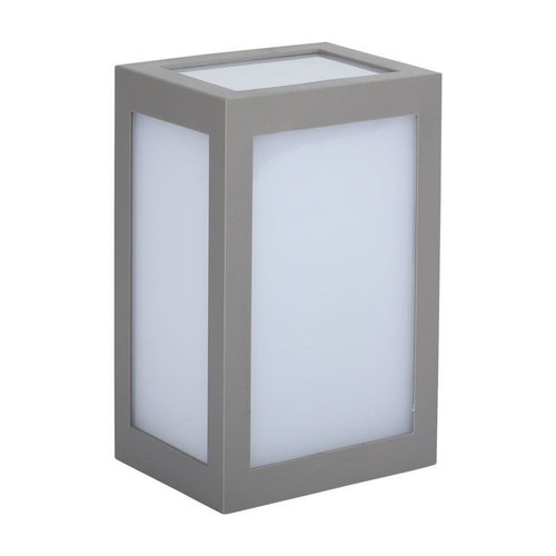 Kinkiet zewnętrzny LED kostka prostokąt szary 12W 3000K ciepła VT-822-G 8337 V-TAC