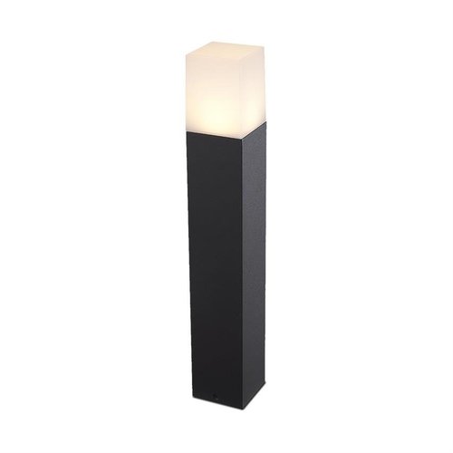 Lampa stojąca słupek zewnętrzny ogrodowy czarny GU10 50cm IP54 kwadrat VT-7614 7564 V-TAC