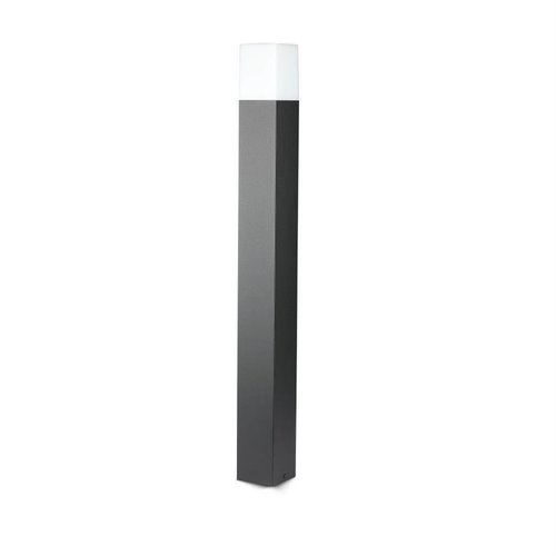 Lampa stojąca słupek zewnętrzny ogrodowy czarny GU10 80cm IP54 kwadrat VT-7615 7565 V-TAC