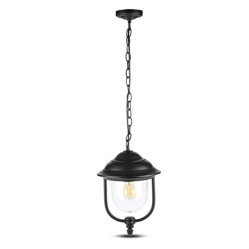 Lampa wisząca zewnętrzna latarnia czarna E27 IP44 VT-850 7529 V-TAC