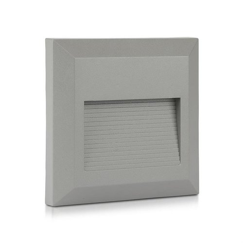 Oprawa schodowa LED natynkowa 2W IP65 kwadrat szary 4000K Step Light-Square-IP65 VT-1152-G 1324 V-TAC