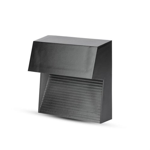 Oprawa schodowa LED natynkowa 3W IP65 kwadrat czarny 4000K Step Light IP65 VT-1172-B 1399 V-TAC