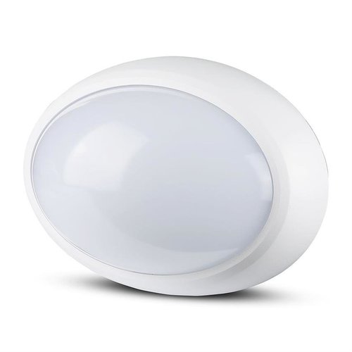 Plafon lampa sufitowa zewnętrzna LED 12W owalny biały 3000K IP54 Dome Series-Oval VT-8010-W 1351 V-TAC