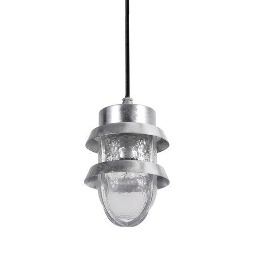 Lampa wisząca zewnętrzna Tivoli E27 IP44 industrial retro srebrna 6634/G Italux
