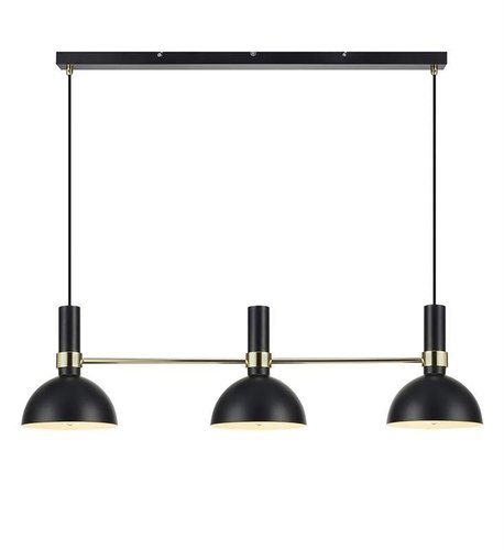 Lampa wisząca LARRY 3L E27 Czarny/Złoty Szczotkowany 106971 Markslojd