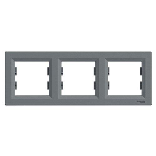 Ramka 3-krotna pozioma stal Asfora Schneider EPH5800362