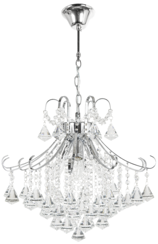 Lampa wisząca żyrandol BARCELONA 4xE14 chrom Elem 6248/4 8C