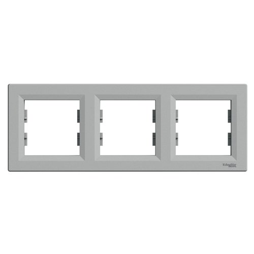 Ramka 3-krotna pozioma, aluminium Schneider Asfora