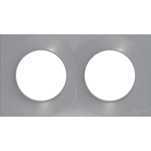 Ramka 2-krotna, aluminium Odace