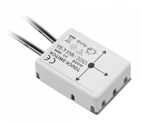 Włącznik podblatowy do materiału o grubości do 40mm 12V moc maks. 50W przewód 150mm GTV