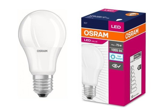 Żarówka LED VALUE CLASSIC A MATOWA 75 10W 6500K E27 Osram