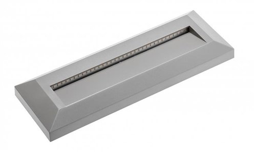 Oprawa schodowa LED SILVER  2W 100lm kąt świecenia 120 IP65 prostokąt GTV