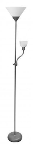 Lampa podłogowa benfica 2 max 60W -E27 max 40W - E14 szary GTV