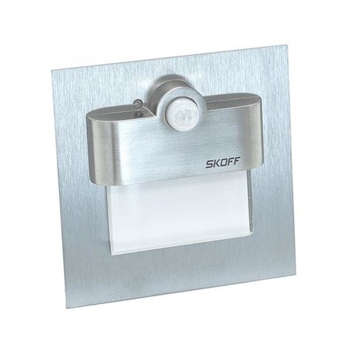 Oprawa Tango LED PIR 120 z czujnikiem ruchu 3000K stal szlachetna 230V AC Motion Sensor Light Skoff MM-TAN-K-H