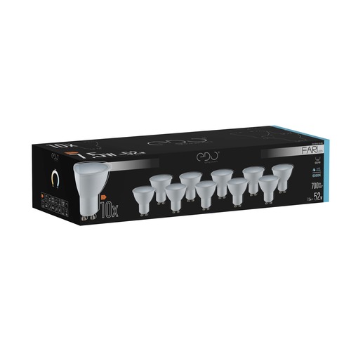 Zestaw <span class="keyword" >żar</span>ówek 10x FARI LED GU10 7,5W 6500K zimna CW 700lm 120st EDO