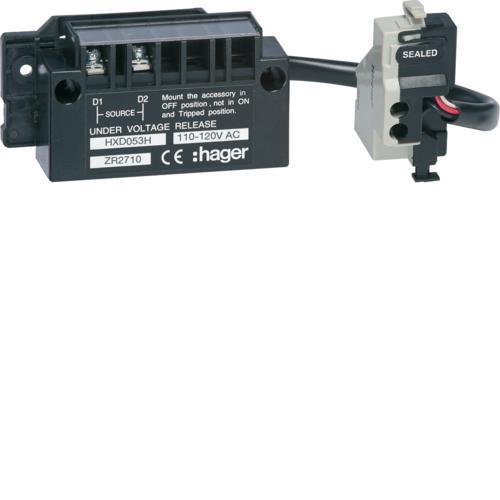 Wyzwalacz podnapięciowy zwłoczny h400-h630 4P 110-120VAC Hager HXD053H