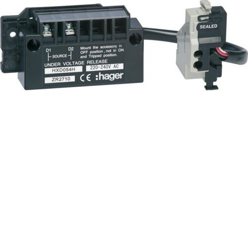 Wyzwalacz podnapięciowy zwłoczny h400-h630 4P 220-240VAC Hager HXD054H