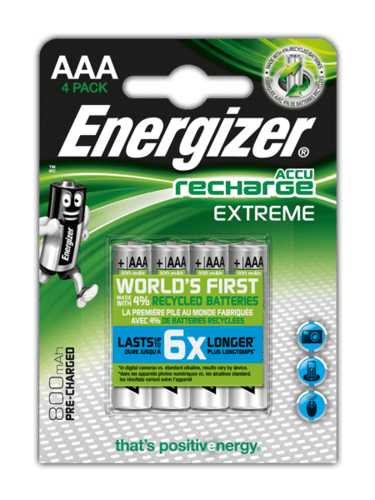 Akumulator Energizer AAA HR03 1,2V, opakowanie 4szt Accu Recharge Extreme