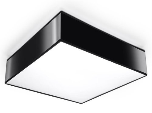 Oprawa sufitowa, plafon HORUS 35, 2 x E27, czarna, SOLLUX, SL.0136