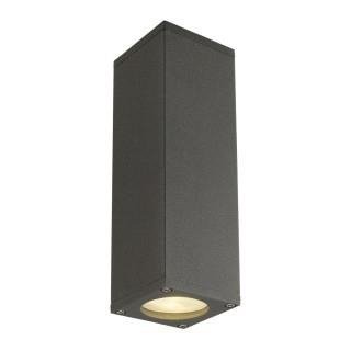 Lampa ścienna, kinkiet THEO UP/DOWN, 22cm, 2xGU10, antracyt, SLV 1000330