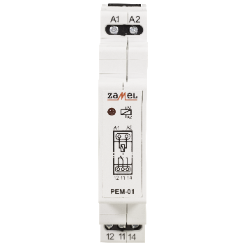Przekaźnik elektromagnetyczny 12V AC/DC 16A, PEM-01/012, exta Zamel