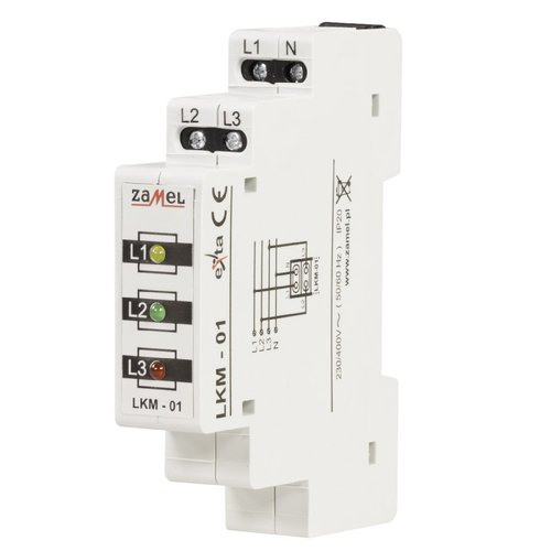 Wskaźnik zasilania 230V/400V LED czerwona/zielona/żółta TN, LKM-01-40, exta Zamel