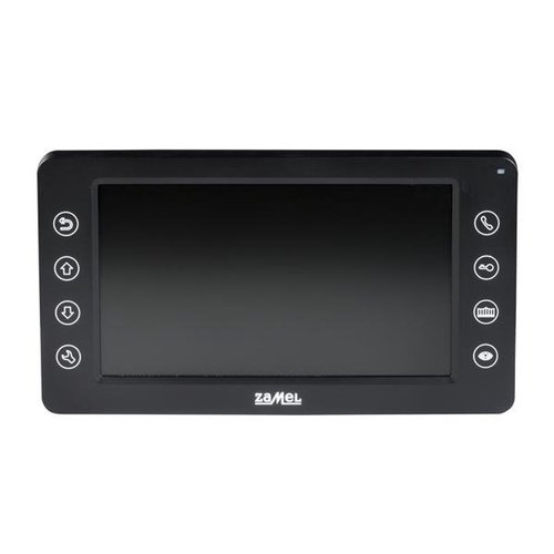 Wideomonitor z przyciskami dotykowymi, panel 7", rejestrator DVR, czarny, VP-829B, entra Zamel