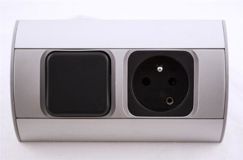 Gniazdo meblowe z wyłącznikiem, 1x230V OR-AE-1302 Orno