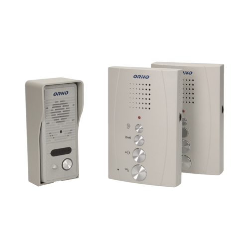 Zestaw domofonowy jednorodzinny, bezsłuchawkowy ELUVIO INTERCOM, szary, Orno OR-DOM-RE-920/G