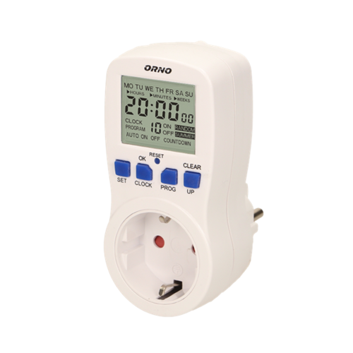 Elektroniczny programator czasowy, wersja schuko Orno OR-PRE-409(GS)