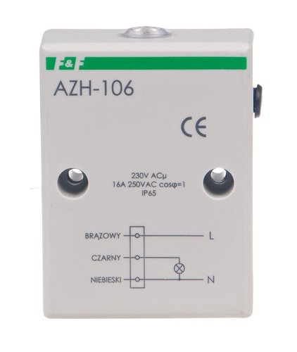 Automat zmierzchowy hermetyczny 230V 16A AZH-106 F&F