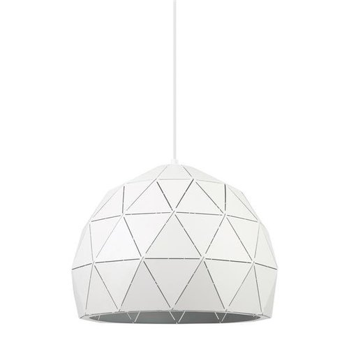 Lampa sufitowa wisząca geometryczna Harley metalowa biała kopuła Italux MDM-3471-1 W