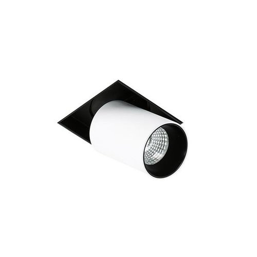 Oprawa natynkowa downlight LED Novum Trimless biała czarna metalowa elegancka Italux GL7119-1/12W 3000K WH+BL