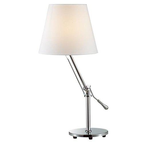Lampka biurkowa gabinetowa gabinetowa Otelio abażurowa biała regulowana klosz Italux MA05098TA-001-03