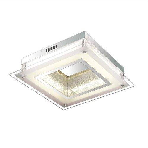 Lampa sufitowa plafon plafoniera LED Gaia biała metal szkło kwadrat Italux C29530F-2A
