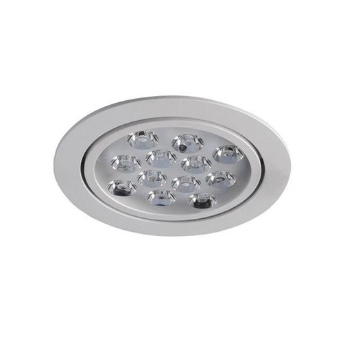 Lampa wpuszczana sufitowa downlight LED Pitch 12W biała aluminium koło okrągła Italux TS04136A 12W 1200LM 3000K S.WH