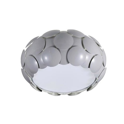 Lampa sufitowa plafon plafoniera Santina tworzywo szara koła nowoczesna połysk duża Italux C0317-06L-U1GM