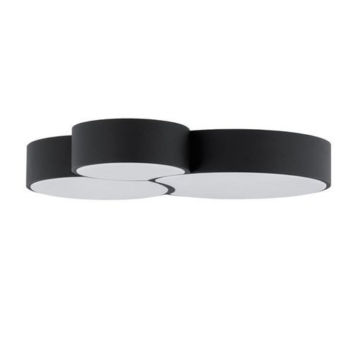 Lampa sufitowa plafon koła okręgi nowoczesna czarny biały Italux Larissa AX14031-3A BL