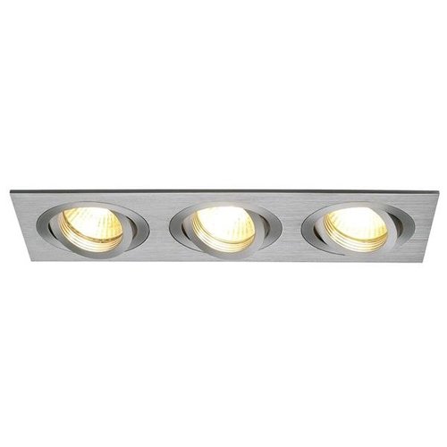 Oprawa sufitowa halogenowa, oczko TRIA III GU10 aluminium szczotkowane SLV 111363